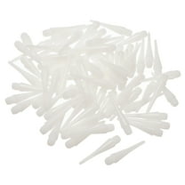 Uxcell Plastic Dart Tips, 50 Pack 2BA Thread Soft Dart Tips, White