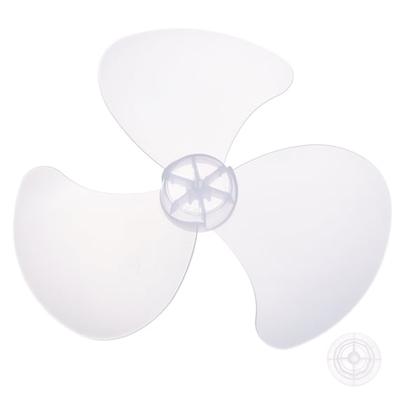 Uxcell Plastic Fan Blades Replacement (16 Inch, Transparent) 3 Leaves with Nut Cover - Universal Standing Fan Blades, Fits Desk/Table/Pedestal/Standing Models