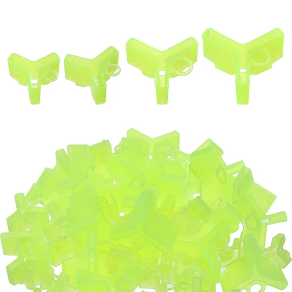 Uxcell Plastic Fishing Hook Bonnets Treble Hook Covers Fit for 1, 2, 3, 4, Yellow 200 Pack