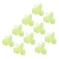 thumbnail image 1 of Uxcell Plastic Fishing Hook Bonnets Treble Hook Covers Fit for 6,7,8, Fluorescent Yellow 100 Pack, 1 of 6