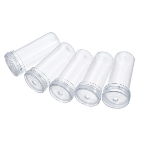 Uxcell Plastic Floral Water Tubes with Caps 100 Count Clear 0.6"x1.6"