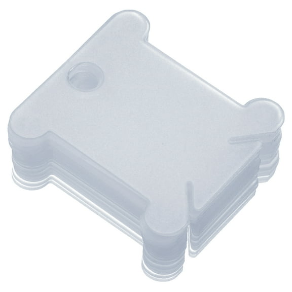 Uxcell Plastic Floss Bobbins Thread Cards Cross DIY Sewing Blue 150 Pack
