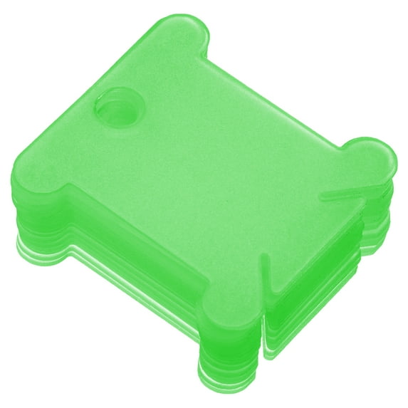 Uxcell Plastic Floss Bobbins Thread Cards Cross DIY Sewing Fruit Green 300 Pack