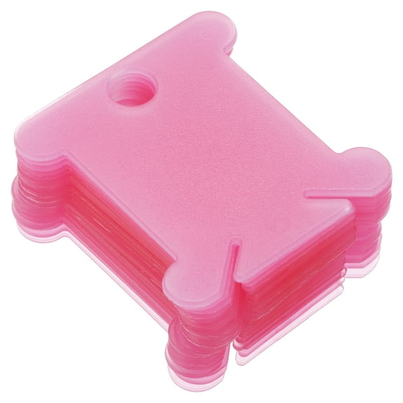 Uxcell Plastic Floss Bobbins Thread Cards Cross DIY Sewing Pink 150 Pack