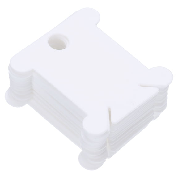 Uxcell Plastic Floss Bobbins Thread Cards Cross DIY Sewing White 150 Pack