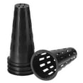 thumbnail image 1 of Uxcell Plastic Flower Pot Hole Mesh Pad Cone Shape Plants Bottom Grid Drainage Screen 118 x 65mm, Black Pack of 5, 1 of 5