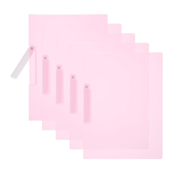 Uxcell Plastic Folders with Mid-Side Swing Clip, 10 Pcs Report Folder for A4 Paper, White