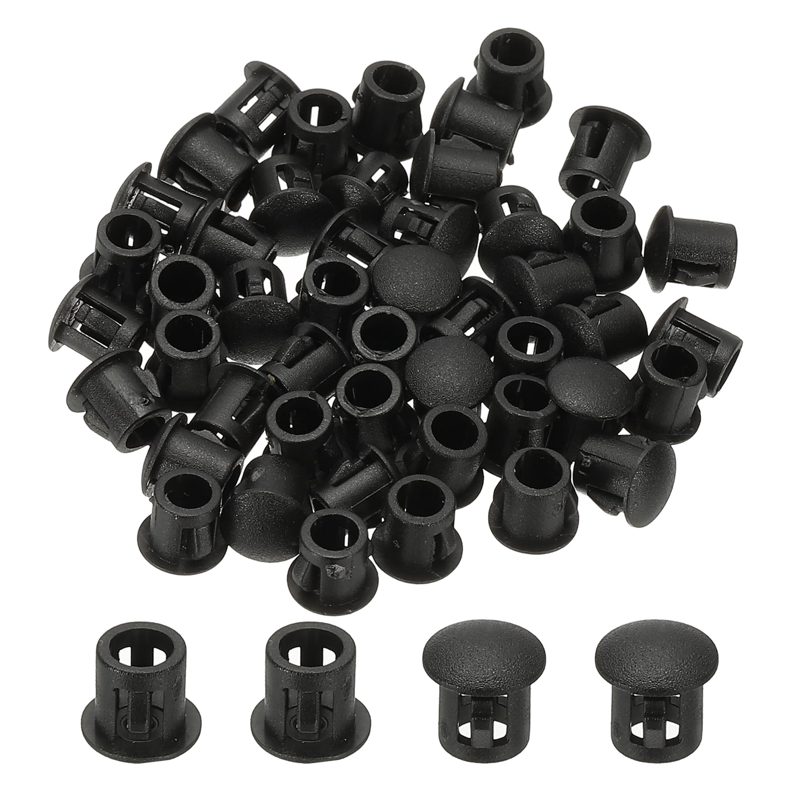 Uxcell Plastic Hole Plugs, 48 Pcs 1/5