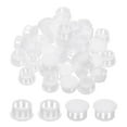 thumbnail image 1 of Uxcell Plastic Hole Plugs, 48 Pcs 3/5"(15mm) Plastic Plugs Screw Hole Plug Snap Desk Grommet Buckle Knockout Locking Plugs Furniture Insert End Cap for Holes Kitchen Cabinet, White, 1 of 6