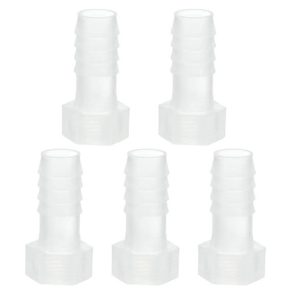 Uxcell Plastic Hose Barb Fitting, Thread Adapter Connector Pipe Fitting for Water Liquid Air Gas Fuel 1/2" Barb x 1/4" G Female Thread