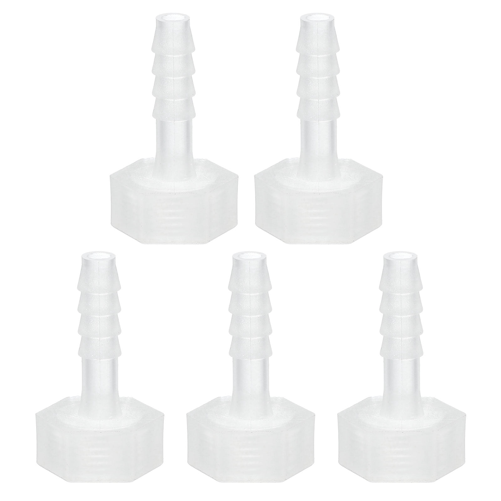 Uxcell Plastic Hose Barb Fitting, Thread Adapter Connector Pipe Fitting ...