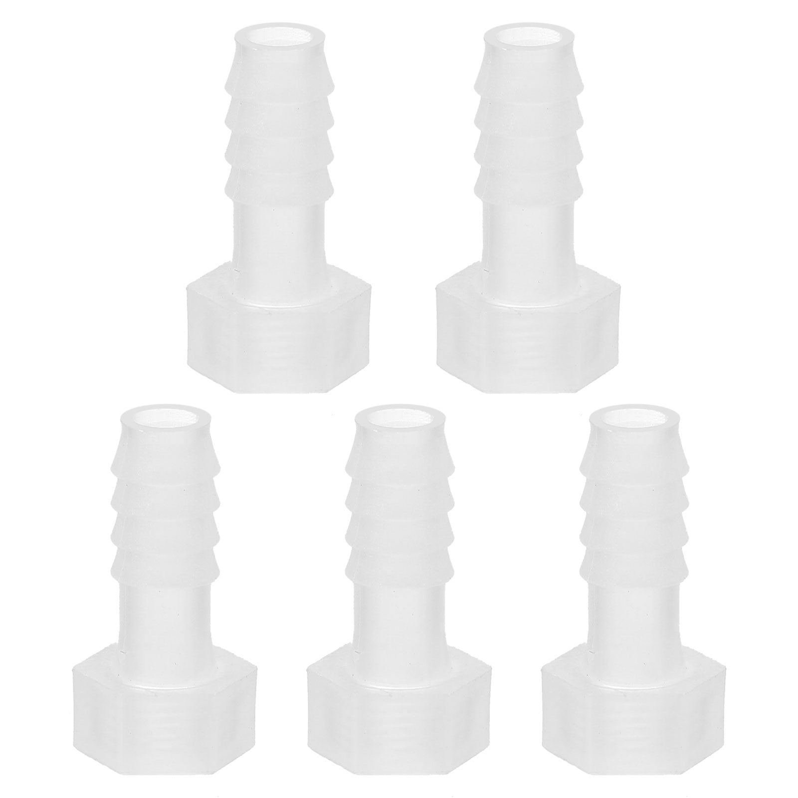 Uxcell Plastic Hose Barb Fitting, Thread Adapter Connector Pipe Fitting ...