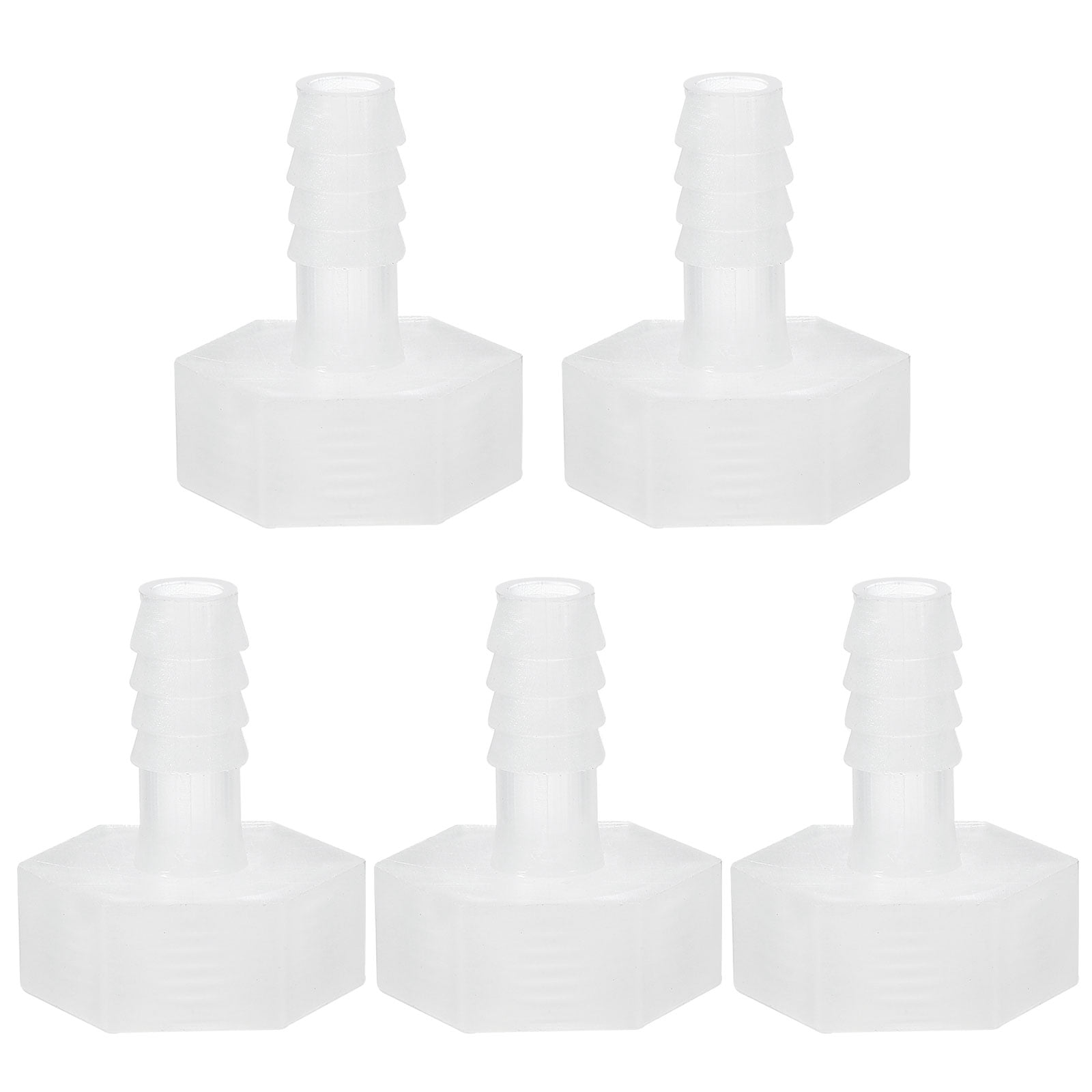 Uxcell Plastic Hose Barb Fitting, Thread Adapter Connector Pipe Fitting ...