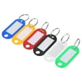thumbnail image 1 of Uxcell Plastic Key Tags with Split Ring, Flexible Mark Luggage Tags for Office Hotel 180, 1 of 6