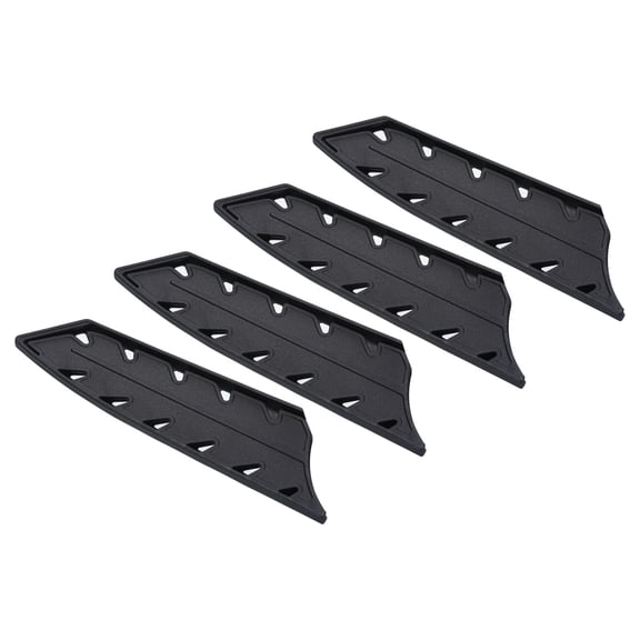 Uxcell Plastic Knife Sheath Cover Knives Edge Guard for 8" Chef Knife or 7" Santoku Knife, Black 4 Pack