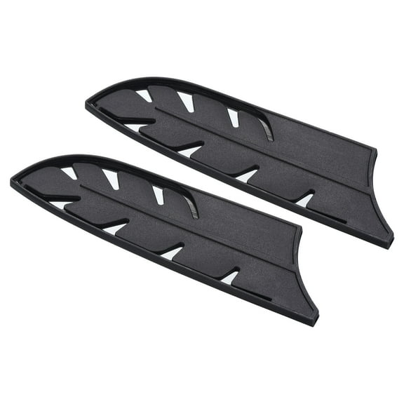 Uxcell Plastic Knife Sheath Cover Sleeves Knives Edge Guard for 7" Santoku Knife, Black 2 Pack
