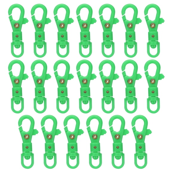 Uxcell Plastic Lobster Claw Clasps Swivel Lanyard Snap Hook Trigger Clips, Green