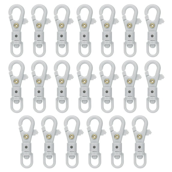 Uxcell Plastic Lobster Claw Clasps Swivel Lanyard Snap Hook Trigger Clips, Grey