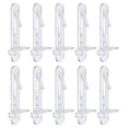 thumbnail image 1 of Uxcell Plastic Locking Shelf Pins, 20 Pack Clear Shelf Pegs Fit 5mm Hole 20mm Thick Shelf, 1 of 5