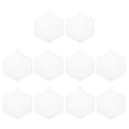 thumbnail image 1 of Uxcell Plastic Mesh Canvas Sheets 5.97" Cross Needlework Blank Yarn Crafting Hexagon Shape 10Pcs, 1 of 5