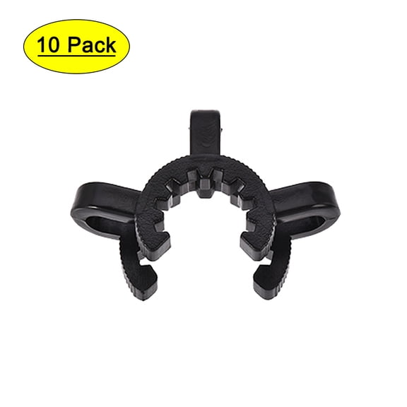 Uxcell Plastic Mounting Clamp Lab Joint Clip for 14/20 or 14/35 Glass Taper Joints Black 10 Pack