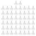 thumbnail image 1 of Uxcell Plastic Nail-On Furniture Glides 100Pcs 19.5mm Dia Table Chair Sofa Leg Floor Protectors White, 1 of 5