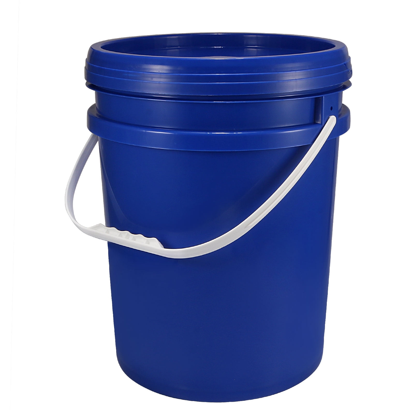 Uxcell Plastic Paint Pail 4.75Gallon/18L Paint Can with Lid, Blue
