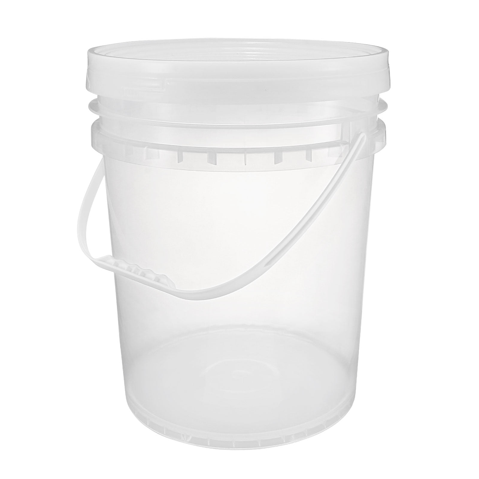 Uxcell Plastic Paint Pail 5.28Gallon/20L Paint Can with Lid