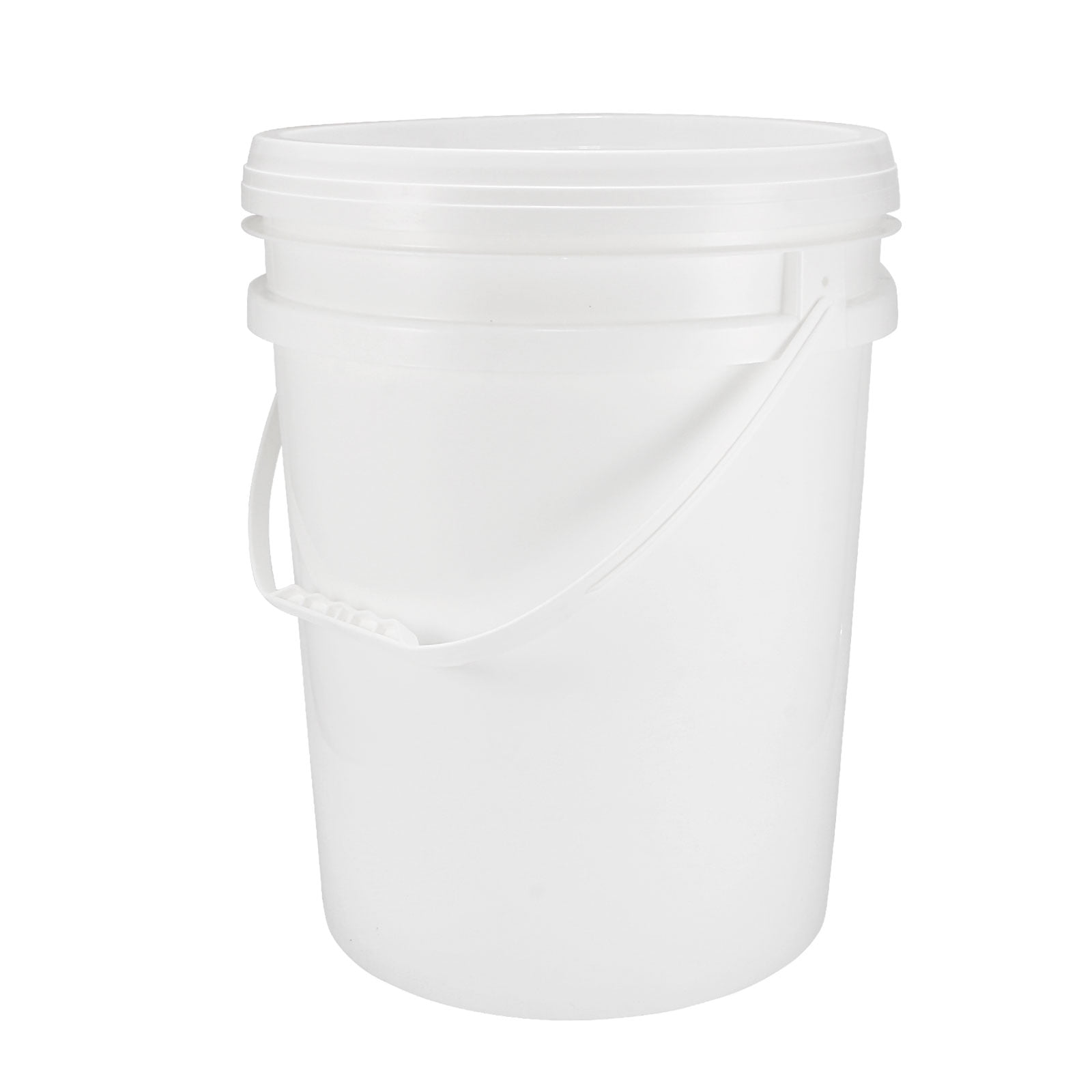 Uxcell Plastic Paint Pail 6.6Gallon/25L Paint Can with Lid, White