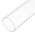 Uxcell Plastic Pipe Rigid Polycarbonate Round Tube Clear 1 1/2"(37.6mm