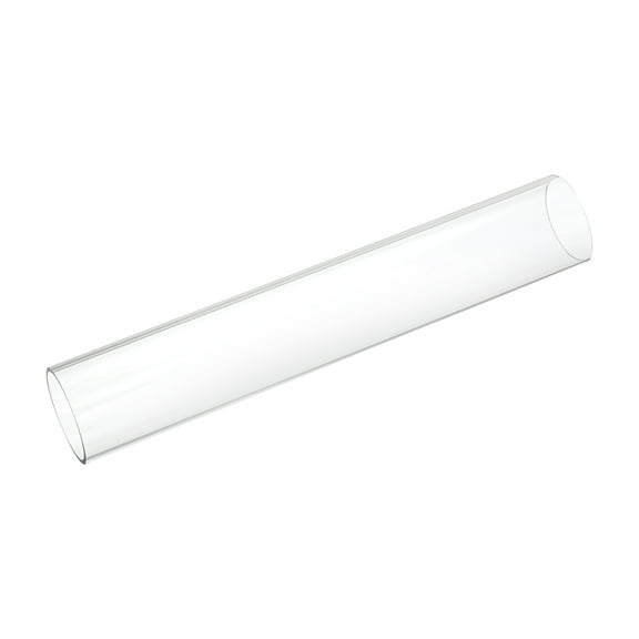 Uxcell Plastic Pipe Rigid Polycarbonate Round Tube Clear 2 1/4"(57mm) ID 2 1/2"(63mm) OD 14"(350mm) for Lighting, Models, Water Plumbing