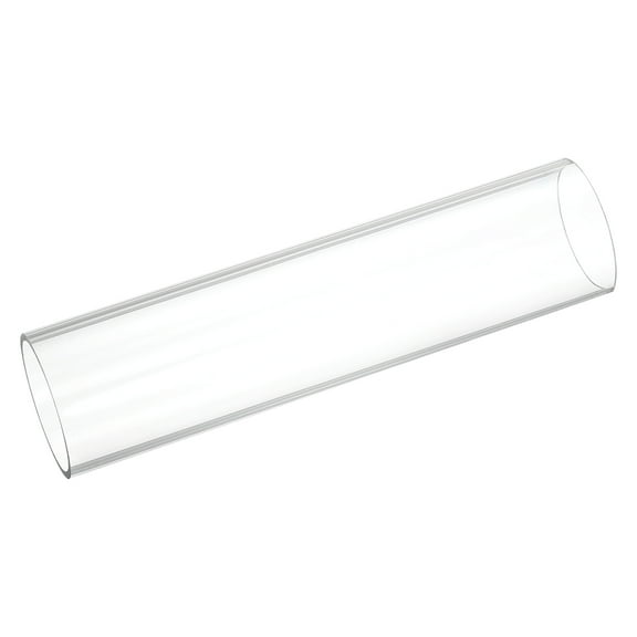 Uxcell Plastic Pipe Rigid Polycarbonate Round Tube Clear 2 1/4"(57mm) ID 2 1/2"(63mm) OD 9.6"(245mm) for Lighting, Models, Water Plumbing