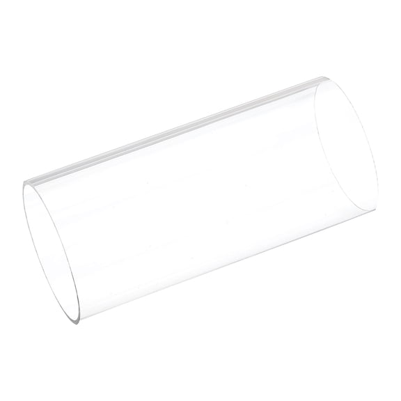 Uxcell Plastic Pipe Rigid Polycarbonate Round Tube Clear 2 5/8"(66mm) ID 2 3/4"(70mm) OD 6"(150mm) for Lighting, Models, Water Plumbing