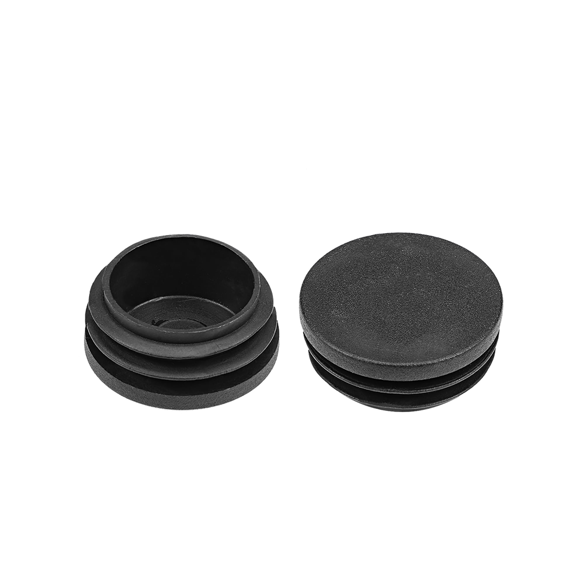 Uxcell Plastic Plug End Caps, 38mm x 37mm Round Furniture Table Chair Legs 25Pcs