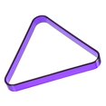 thumbnail image 1 of Uxcell Plastic Pool Triangle Rack Billiard 8 Ball Racks Pool Table Accessory, Purple, 1 of 6