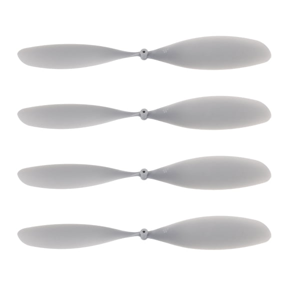 Uxcell Plastic Propeller, Propeller Props Blade Helicopter Kit 10" Fold Resistant for STEM Activities Powered Airplanes DIY Science(Silver, Pack of 4)