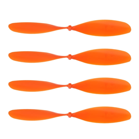 Uxcell Plastic Propeller, Propeller Props Blade Helicopter Kit 12" Fold Resistant for STEM Activities Powered Airplanes DIY Science(Orange, Pack of 4)