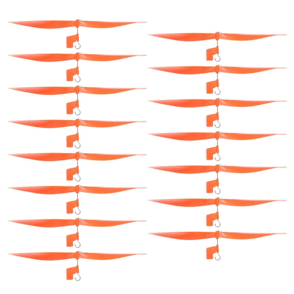 Uxcell Plastic Propeller, Propeller Props Blade Helicopter Kit 7" Fold Resistant for STEM Activities Powered Airplanes DIY Science(Orange, Pack of 15)