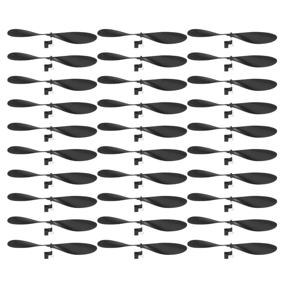 Uxcell Plastic Propeller, Propeller Props Blade Helicopter Kit 7" Fold Resistant for STEM Activities Powered Airplanes DIY Science(Black, Pack of 30)