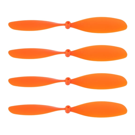 Uxcell Plastic Propeller, Propeller Props Blade Helicopter Kit 7" Fold Resistant for STEM Activities Powered Airplanes DIY Science(Orange, Pack of 4)