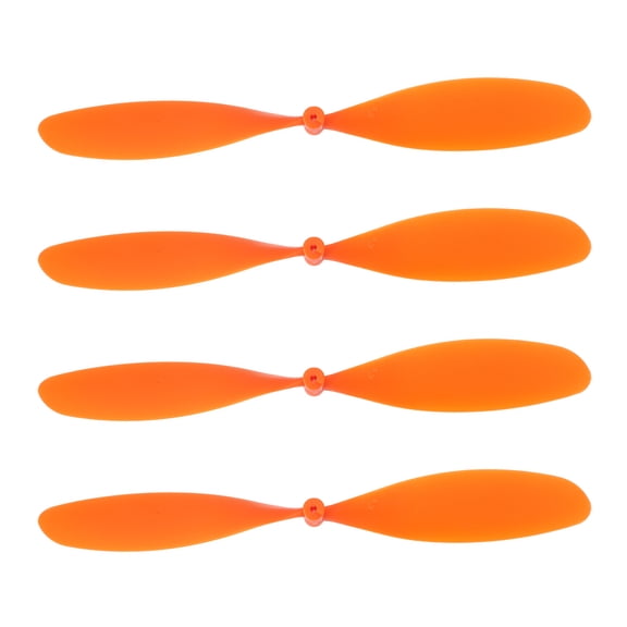 Uxcell Plastic Propeller, Propeller Props Blade Helicopter Kit 8" Fold Resistant for STEM Activities Powered Airplanes DIY Science(Orange, Pack of 4)