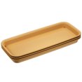 thumbnail image 1 of Uxcell Plastic Rectangular Flower Drip Tray 3pcs Terracotta 14.17x5.31”, 1 of 5