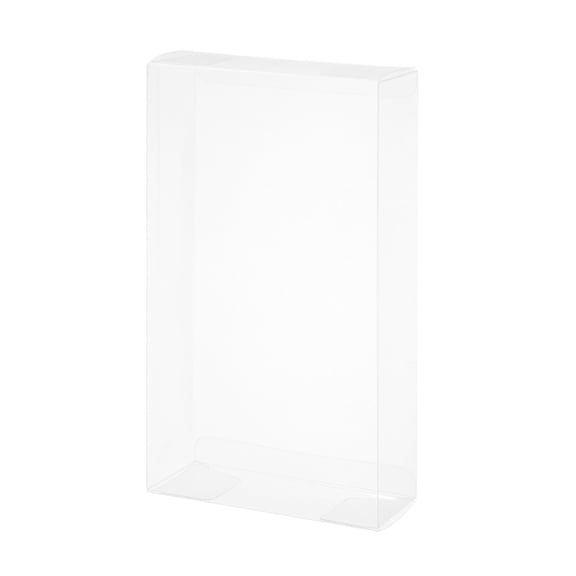 Uxcell Plastic Retail Boxes 1.6"x3.9"x7.1" (40x98x180 mm) Gift Box with Protecting Film for Candy, Cookies, Christmas, Wedding, Party Wrapping Clear Pack of 20