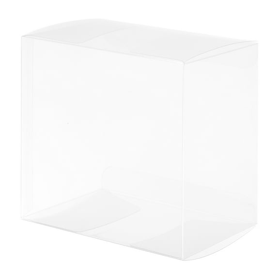 Uxcell Plastic Retail Boxes 1.9"x2.7"x3.9" Gift Box with Protecting Film for Party Wrapping Clear Pack