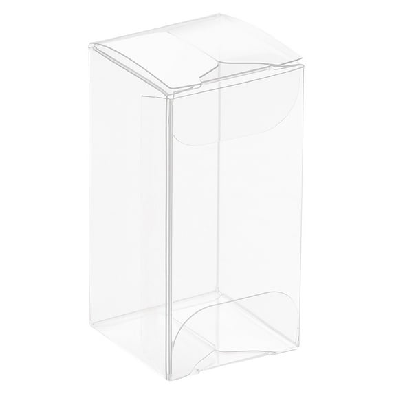 Uxcell Plastic Retail Boxes 30x30x60mm with Protective Film Clear for Candy 20 Pack