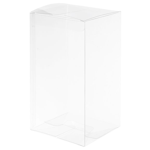 Uxcell Plastic Retail Boxes Gift Box with Protecting Film for Candy, Cookies, Christmas, Wedding 3.5"x3.3"x6.7"