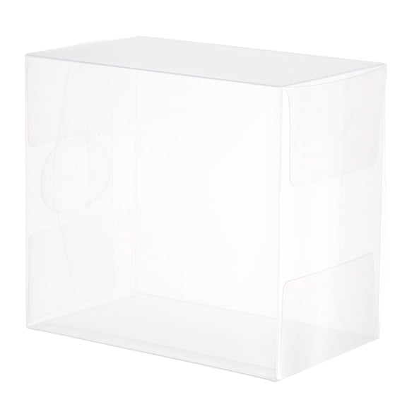 Uxcell Plastic Retail Boxes Gift Box with Protecting Film for Candy, Cookies, Christmas, Wedding 4"x2.6"x4.4"