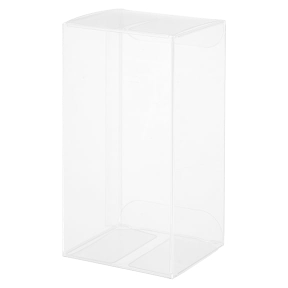Uxcell Plastic Retail Boxes, Gift Box with Protecting Film for Candy, Cookies, Christmas, Wedding, Party Wrapping Clear 2"x1.8"x3.9"