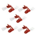 thumbnail image 1 of Uxcell Plastic Retractable Badge Clip ID Card Name Tag Office Bank  Stationery Clear Red 10 Pcs, 1 of 1