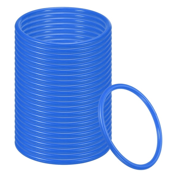 Uxcell Plastic Ring-Toss Rings for Bottles Carnival Rings Plastic Hoops for Speed and Agility Practice Outdoor Party Blue 4.3 Inch